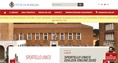 Desktop Screenshot of comune.pomezia.rm.it