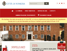 Tablet Screenshot of comune.pomezia.rm.it